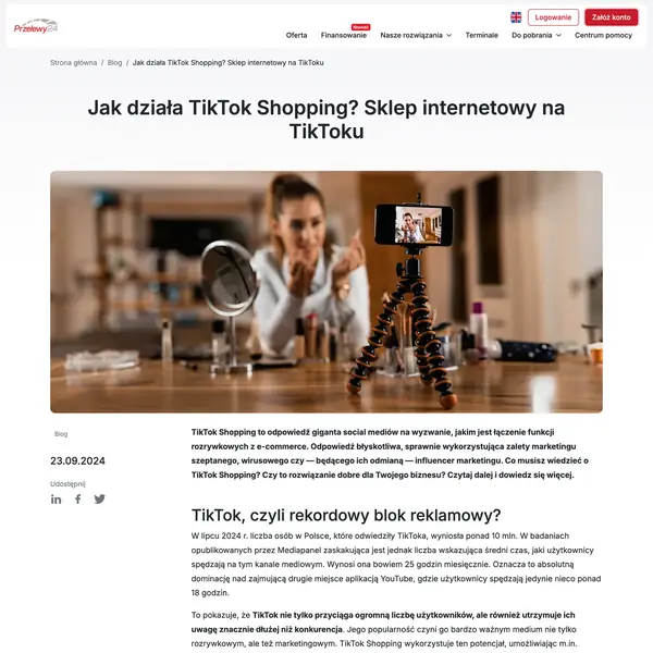 TikTok Shopping — sklep online
